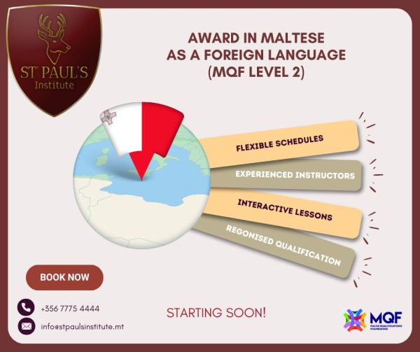 Award in Maltese as a Foreign Language (MQF Level 2)