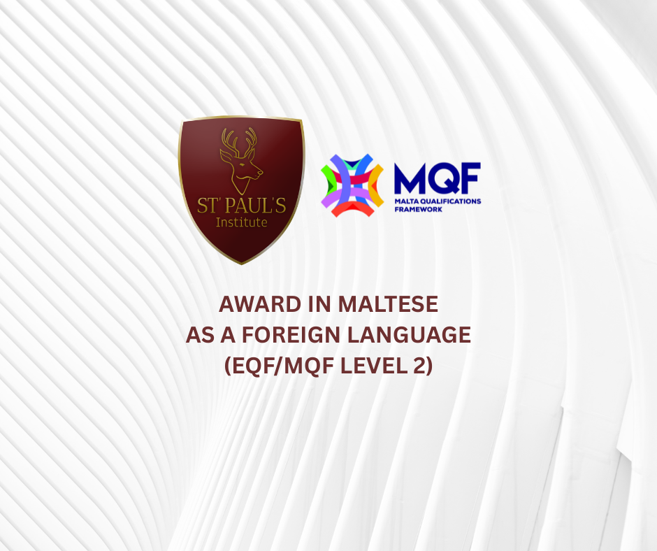 Award in Maltese as a Foreign Language (EQF/MQF Level 2)