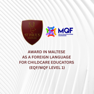 Award in Maltese as a Foreign Language for Childcare Educators (EQF/MQF Level 1)
